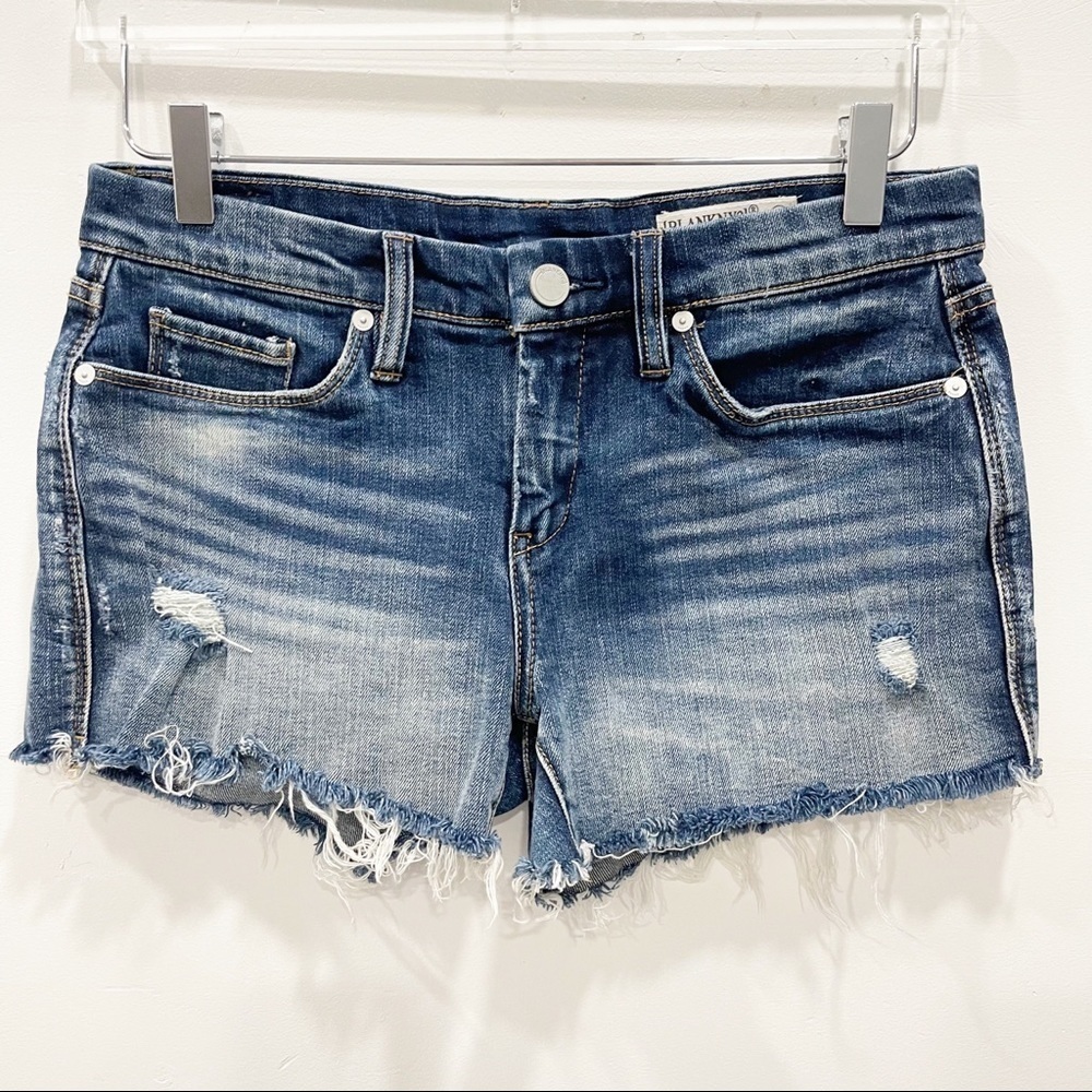 Blank NYC Hiker Short Denim Cut Off Distressed Size 26